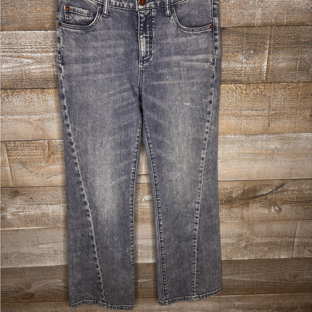 Pilcro and the Letterpress Anthropologie high rise flare wide leg Denim Jeans
